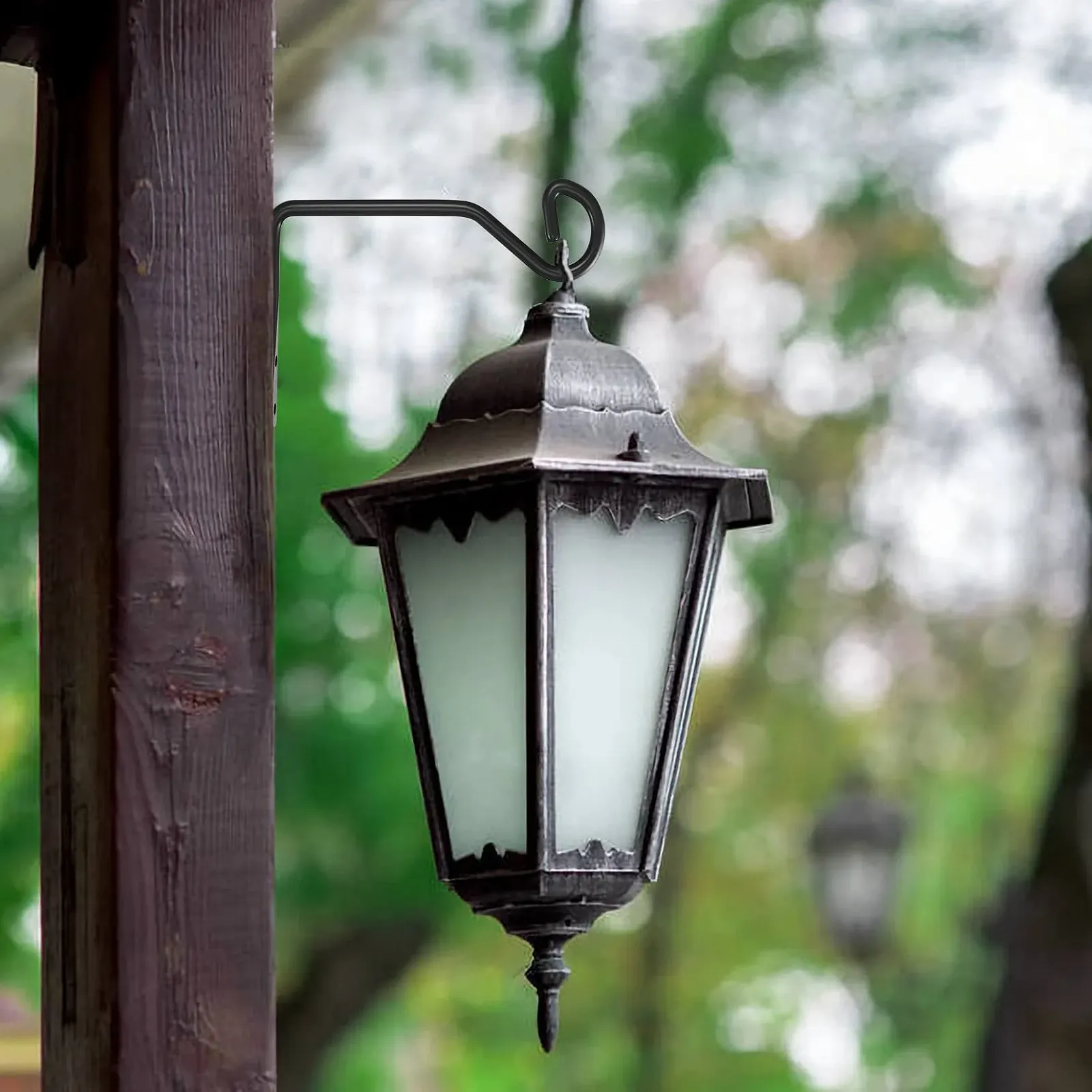 Тримач для рослин Набір з 2 предметів Настінний Металевий Чорний, фото №7 Тримач для рослин Набір з 2 предметів Настінний Металевий Чорний, фото №7