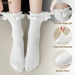 Шкарпетки з оборками 6 пар для жінок 34-38 synthetic.ua - Фото 1