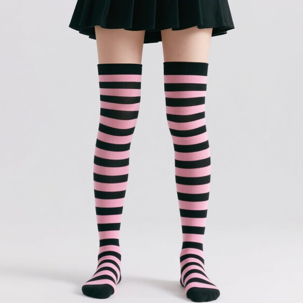 Носки DRESHOW Высокие выше колена, полосатые, фото №2