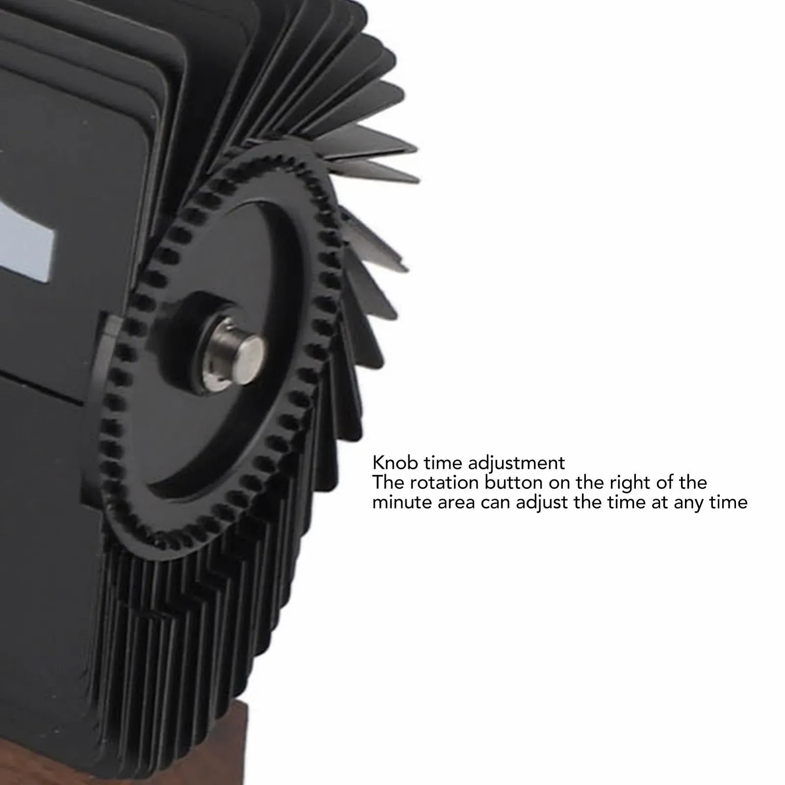 Настільний годинник Atyhao Вінтажний 24-годинний перекидний з регульованою батарейкою, фото №5