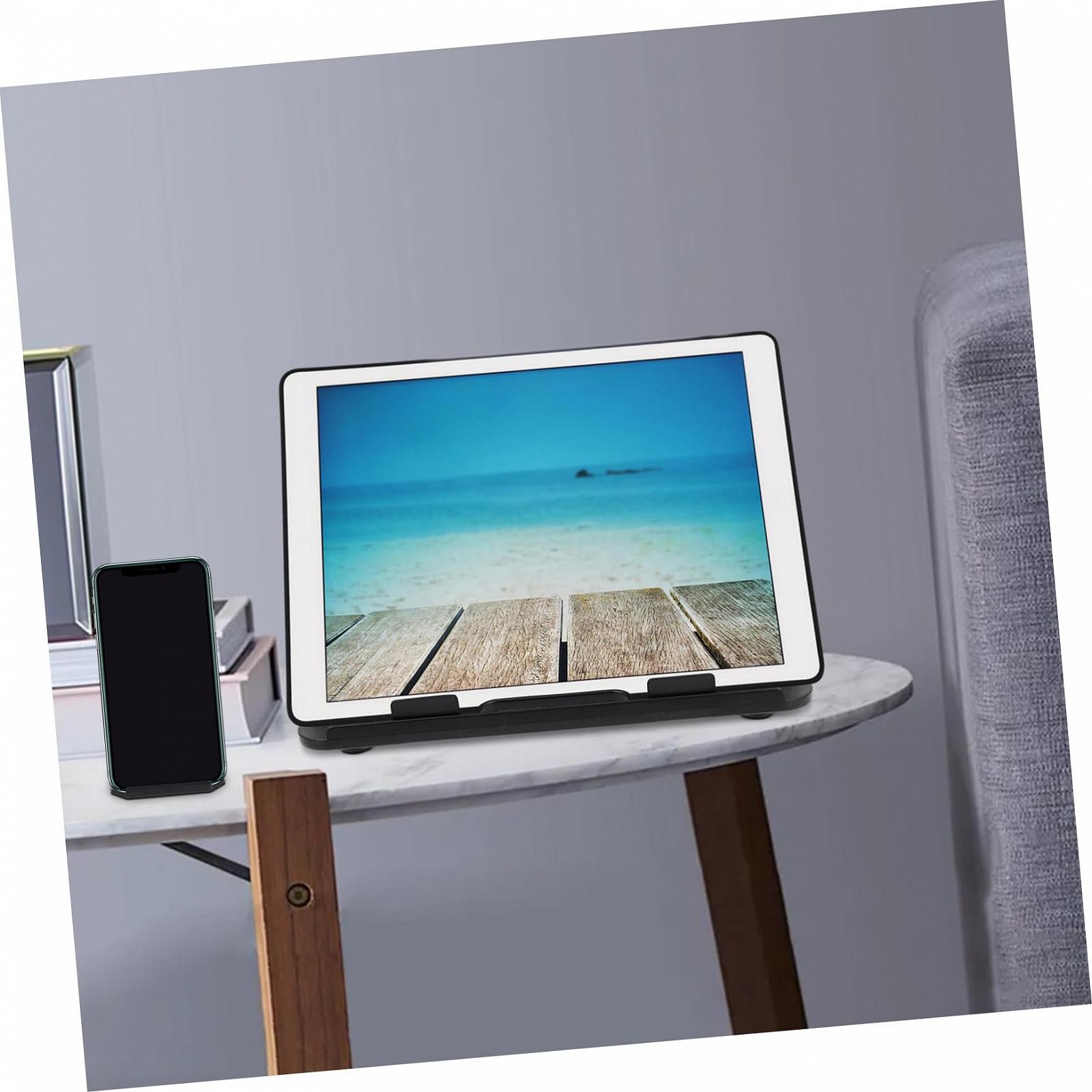 Подставка для ноутбука Sewroro Настольная Складная с регулируемым углом ABS с держателем для телефона, фото №9