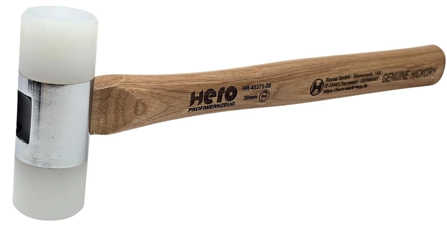 Професійний безінерційний м'який молоток HERO Premium-Line Ø 30 мм 220 г, фото №4