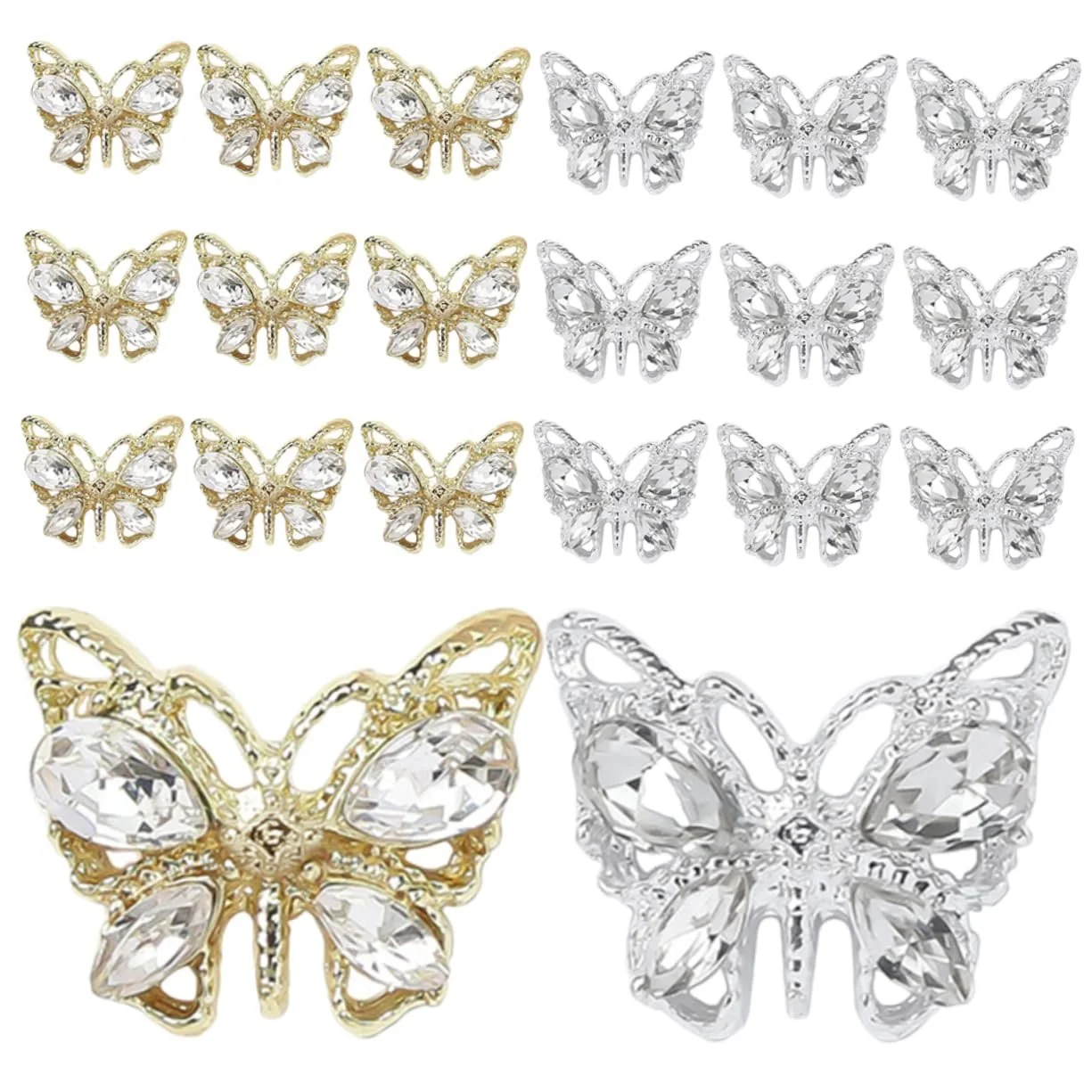 Підвіски для нігтів Метелики, аксесуари для манікюру, фото №1