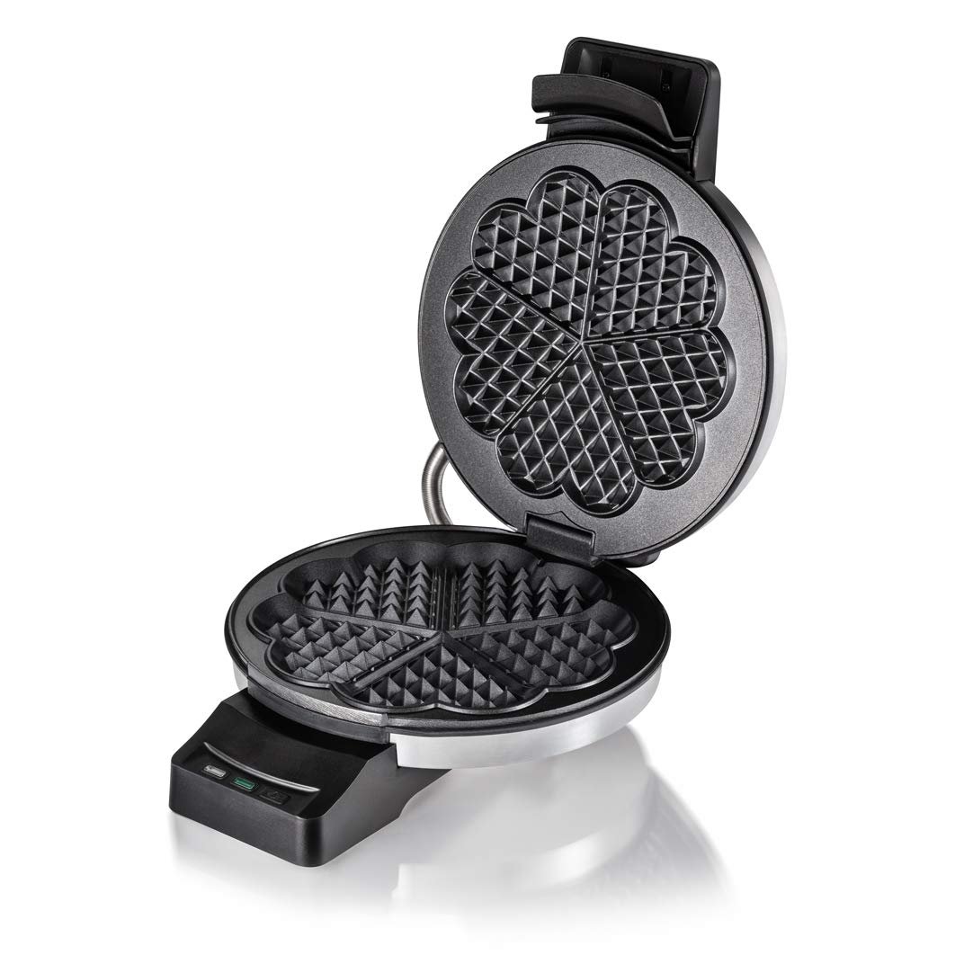 Вафельница Cloer Professional 1898, большая вафля в форме сердца, диаметр 16,5 см, 950 Вт, фото №7