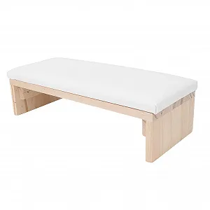 Підставка для рук манікюрна, шкіра PU + дерев'яна підставка - Фото 1