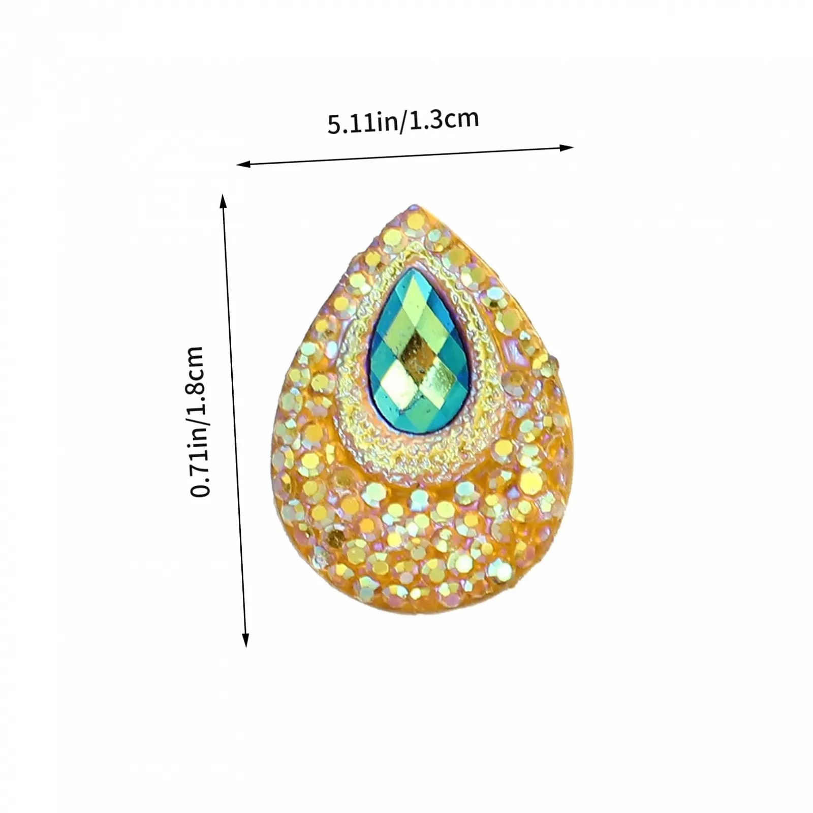 Стразы каплевидные PHENOFICE, 100 шт, фото №4