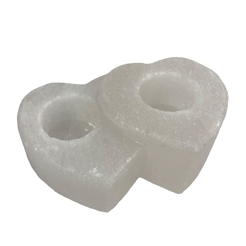 Підсвічник SudoreWell Double Heart Halite Білий Підсвічник на 2 Свічки, фото №3