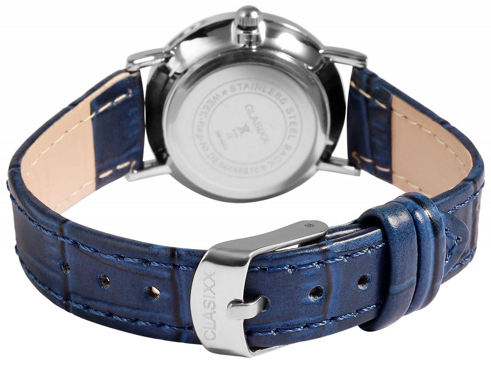 Жіночий годинник Clasixx Ремінець зі штучної шкіри Синій, фото №3