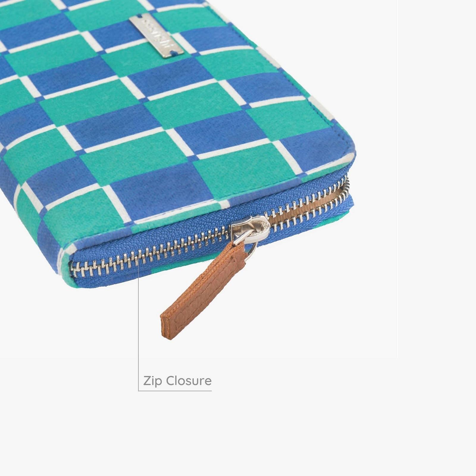 Женский кошелек Ecoright Canvas, 100% органический хлопок, женский кошелек на молнии, держатель для карт и карман для телефона, кошелек для монет и подарки для женщин, фото №4