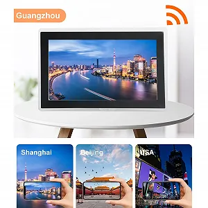 Цифровая фоторамка Andoer 15.6 дюйма WiFi Сенсорная 32GB (EU Plug) synthetic.ua - Фото 1