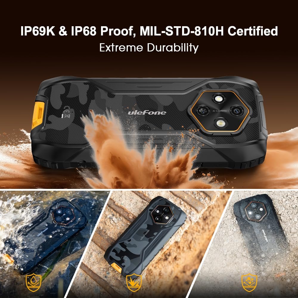 Смартфон Ulefone Rugking 4 Pro 16ГБ + 256ГБ/2ТБ 48Мп + 8Мп 6.56'' HD+ 120Гц 10200мАч IP68 4G/5G, фото №7