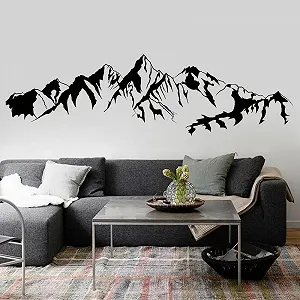 Наклейка на стіну Mountain Trunk Гірський ландшафт вінілова водонепроникна - Фото 1