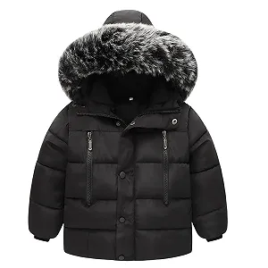 Пуховик Acuryx для хлопчиків та дівчаток з хутряним коміром - Фото 1