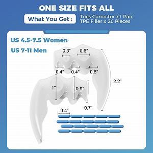 Випрямляч для деформованих та скривлених пальців ніг synthetic.ua - Фото 1