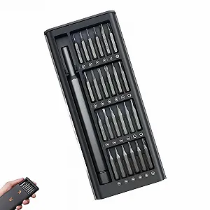 Набір прецизійних викруток 24 в 1 з 24 бітами S2 25 предметів для електроніки та окулярів - Фото 1