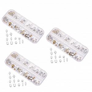 Прикраси для манікюру minkissy зі стразами Прозорий кришталь - Фото 1