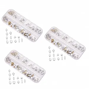 Прикраси для манікюру minkissy зі стразами Прозорий кришталь - Фото 1