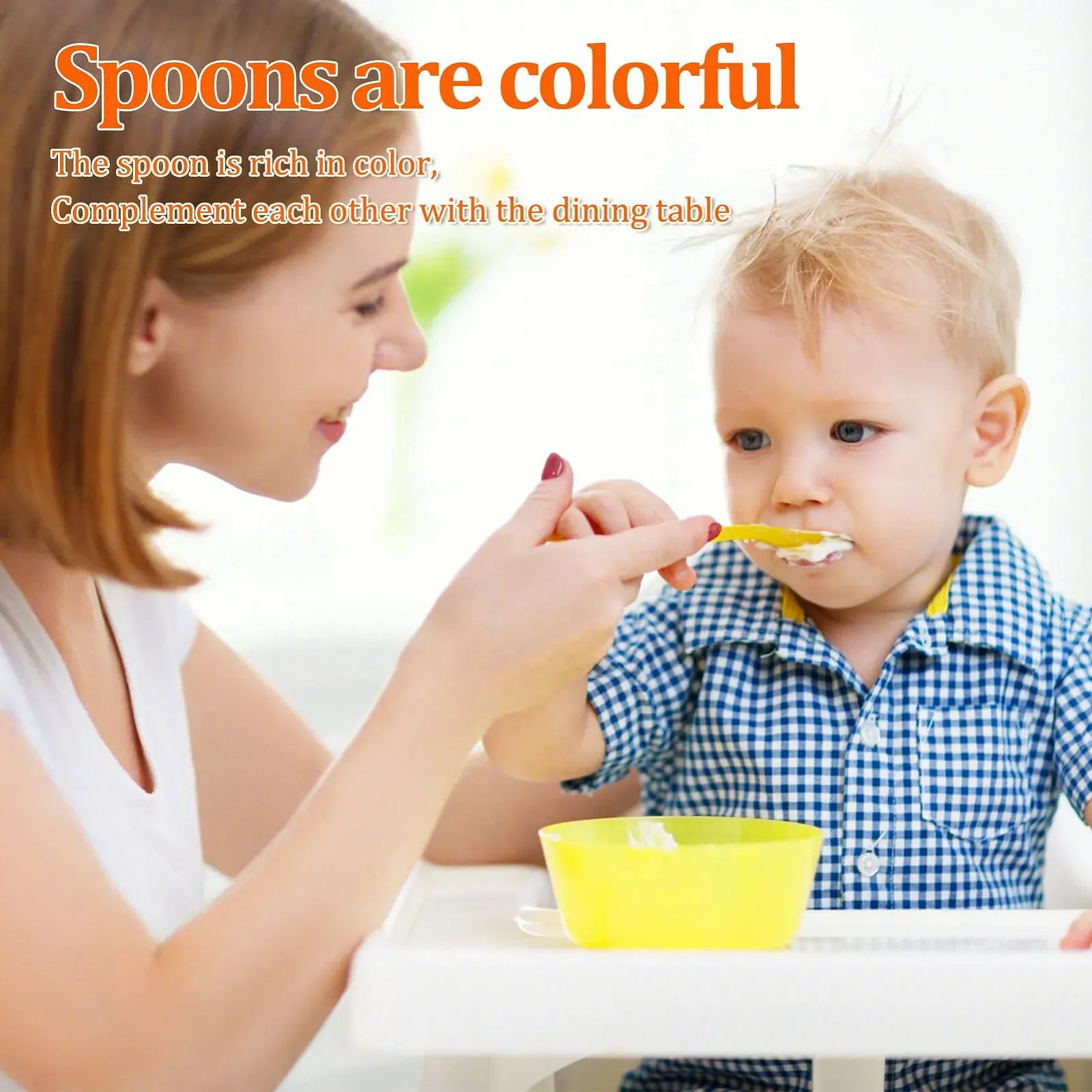 Набір пластикових ложок, 7 штук, пластикові, фото №6