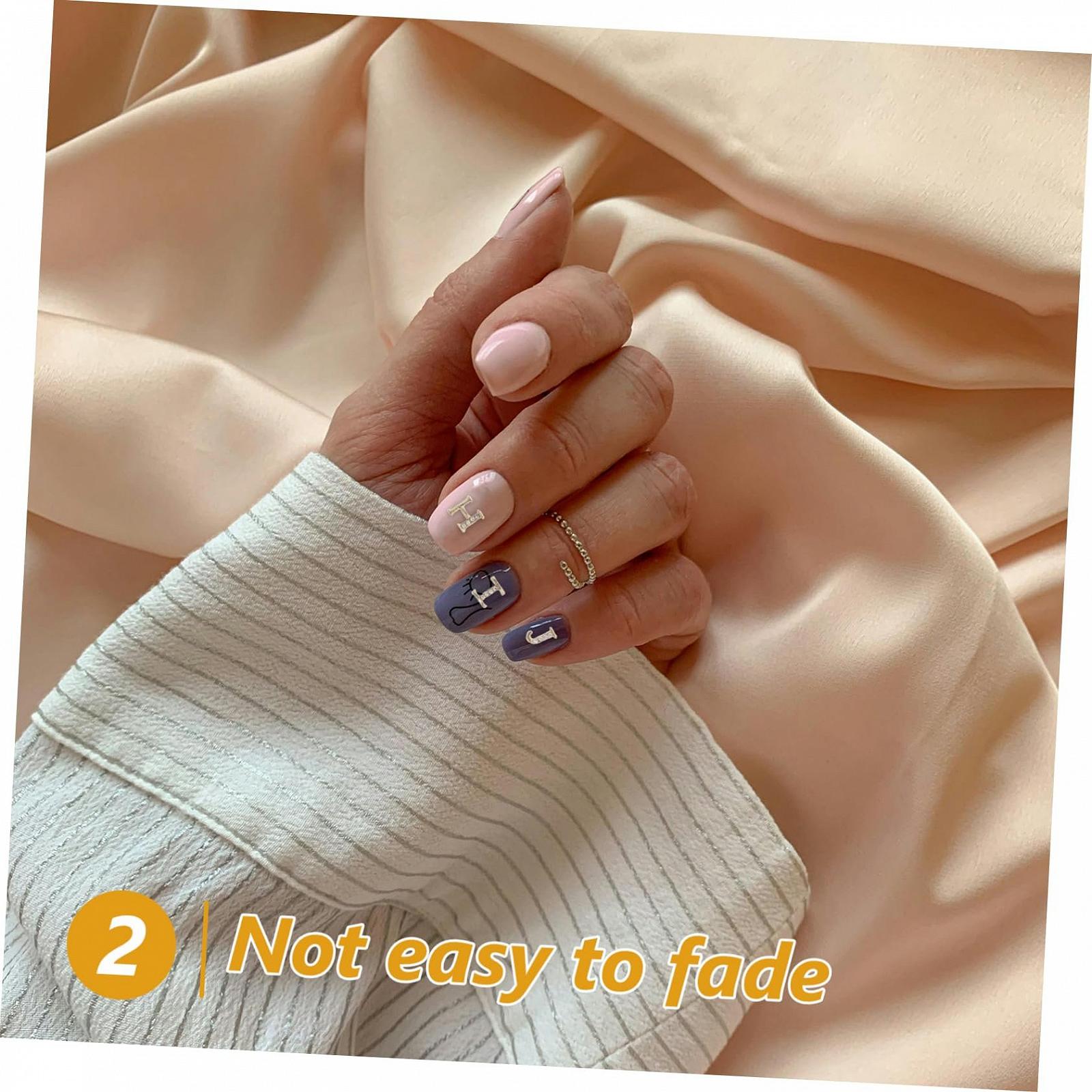 Подвеска для ногтей Алфавит Буквы Стразы Подвеска для ногтей для женщин Свадебное украшение для ногтей Камни для украшения ногтей DIY Подвеска для ногтей, фото №6