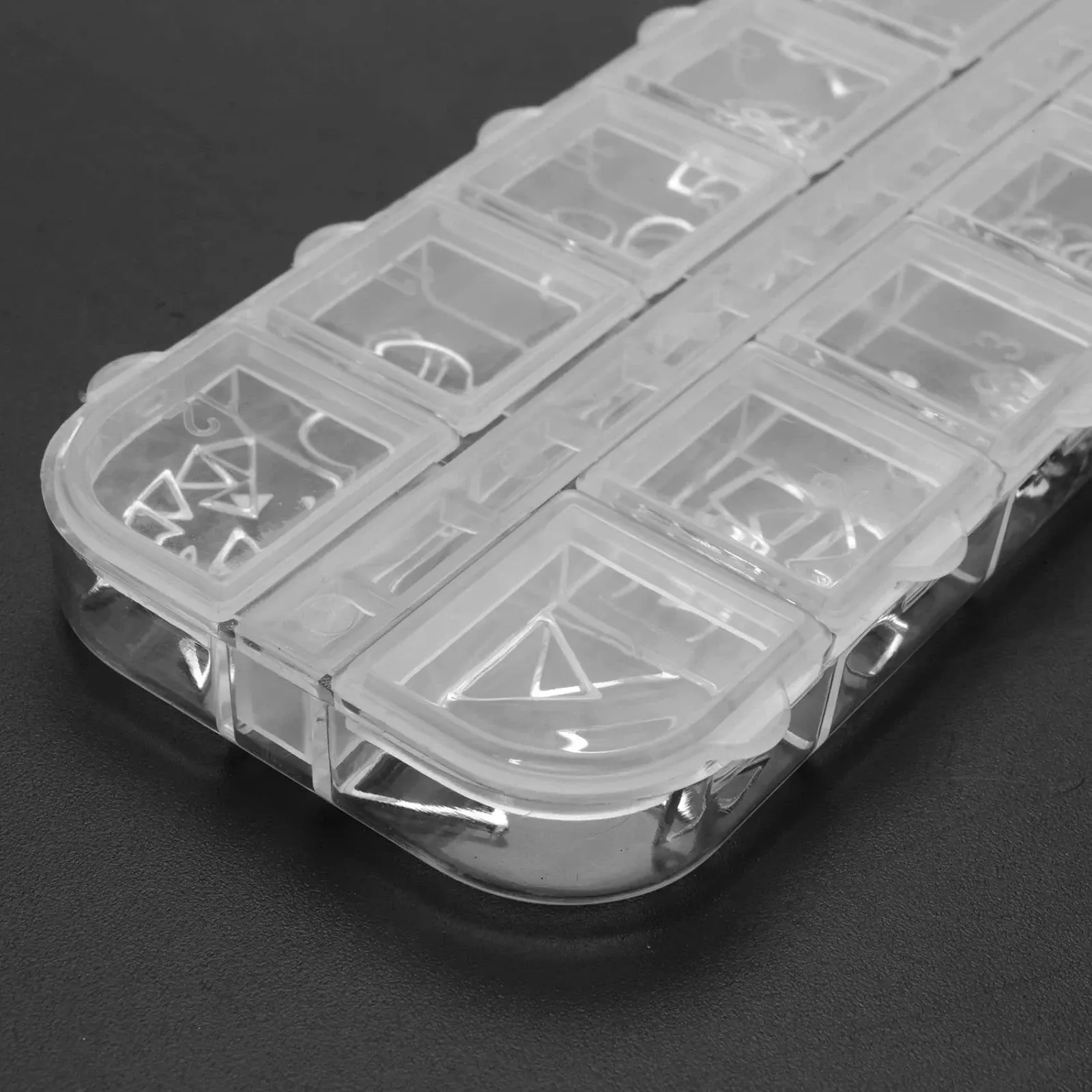 Стразы Booso 3D инструмент для маникюра 8# серебряный, фото №7