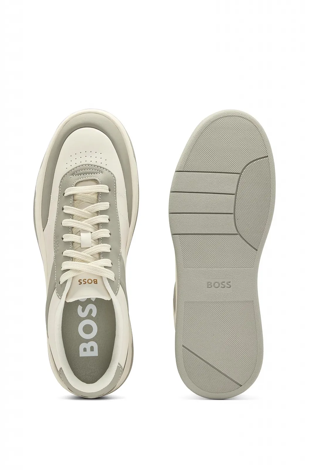 Кросівки BOSS Baltimore Tenn двоколірні шкіряні в баскетбольному стилі, фото №2 Кросівки BOSS Baltimore Tenn двоколірні шкіряні в баскетбольному стилі, фото №2