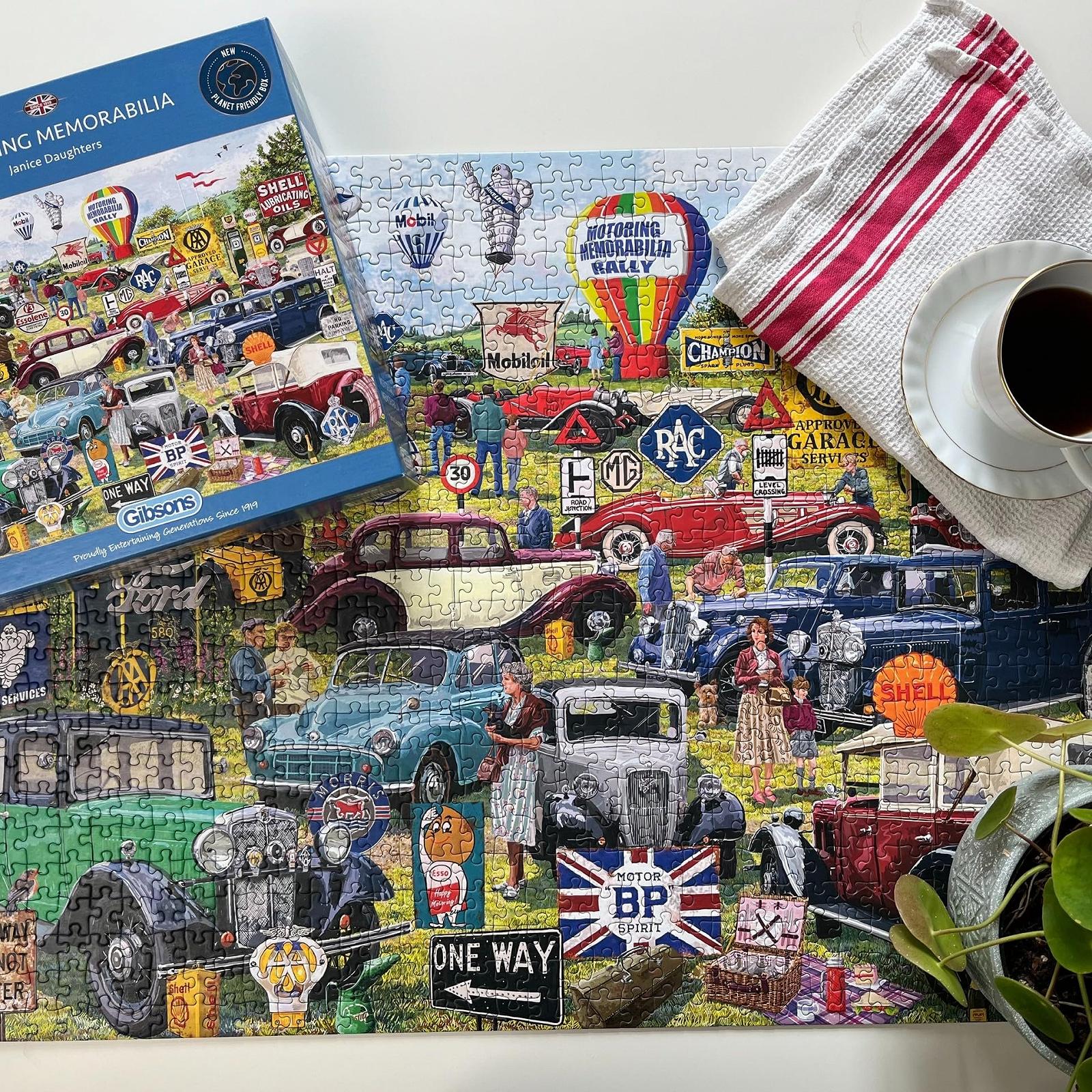 Пазл Gibsons Motoring Memorabilia GIBG6306 1000 деталей, фото №2 Пазл Gibsons Motoring Memorabilia GIBG6306 1000 деталей, фото №2