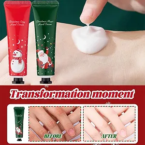 Крем для рук Рождественский набор, Рождественский подарочный набор кремов для рук, Набор кремов для рук, Рождественские подарки с кремами для рук, Подарок на день рождения для женщин/подарок для мамы, Рождественские подарки на день рождения, 2 шт synthetic.ua - Фото 1