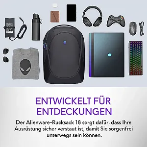 Рюкзак для ноутбука Alienware AW5625P 21L 16" Black synthetic.ua - Фото 1