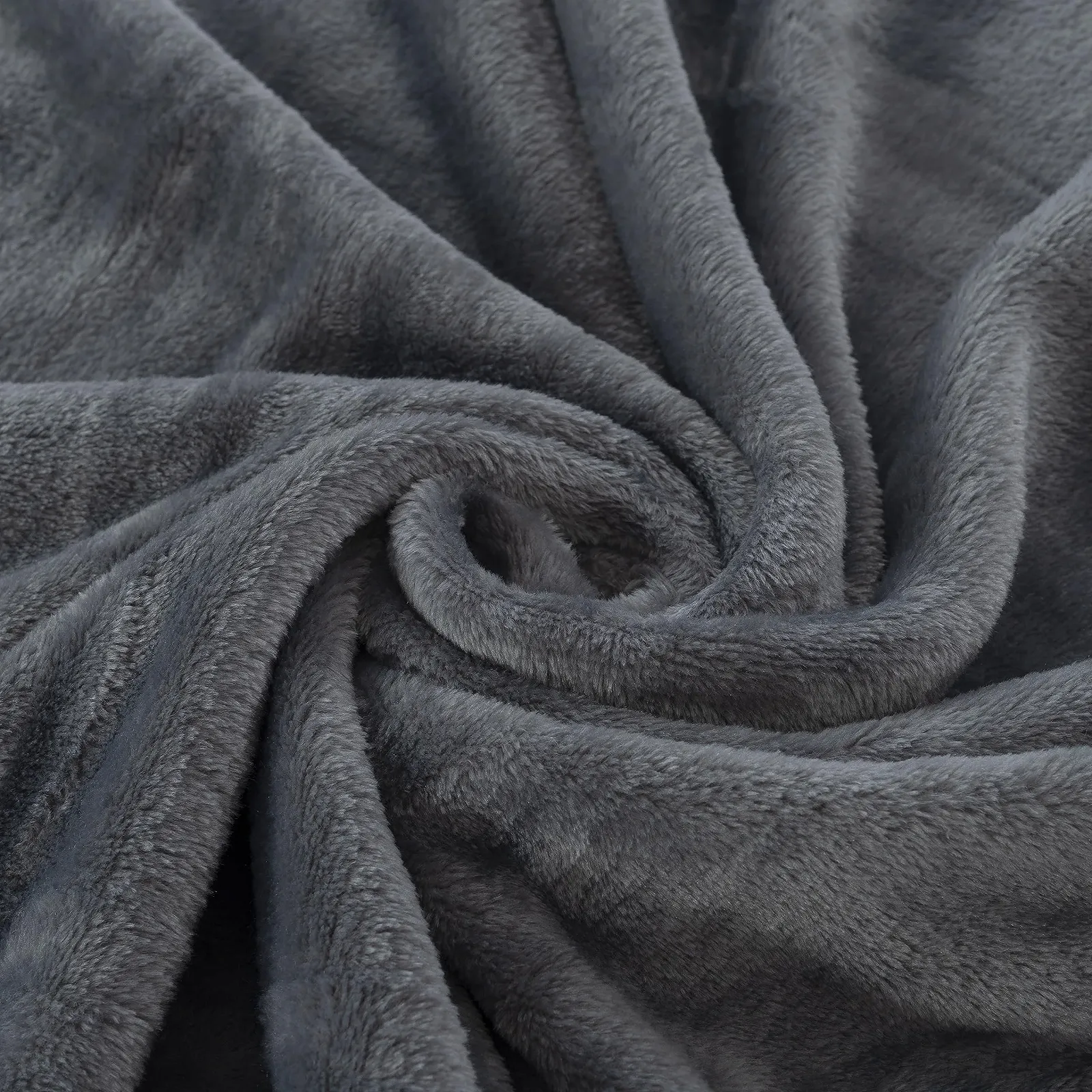 Покривало бронзова однотонна 150 x 200 см (темно-сірий), фото №7