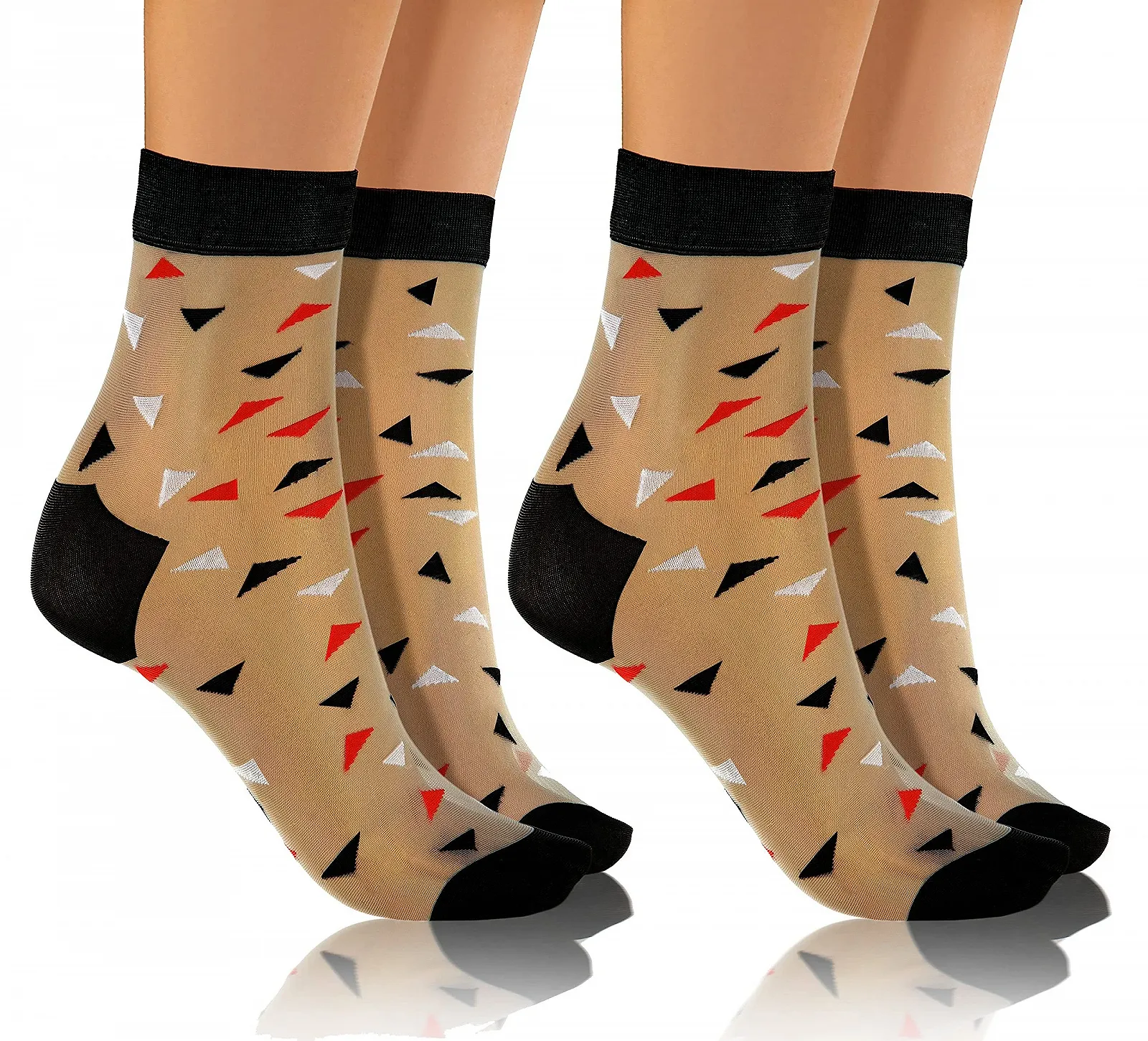 Шкарпетки Sesto Senso Nylon Pattern Ultra Thin, 2 пари, фото №1