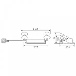 Імпульсний маячок HELLA 2XD 014 053-011 synthetic.ua - Фото 1