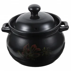 Керамическая кастрюля Керамика 2 л С крышкой Энергосберегающая с гладкой поверхностью - Фото 1