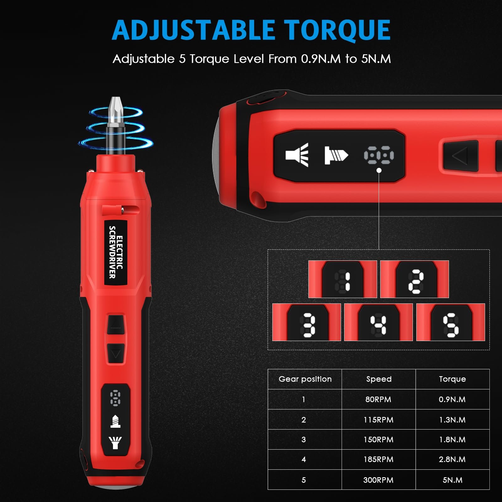 Викрутка Brifit Набір Акумуляторна Електрична Бездротова з LED-підсвіткою Для Ремонтів, фото №2