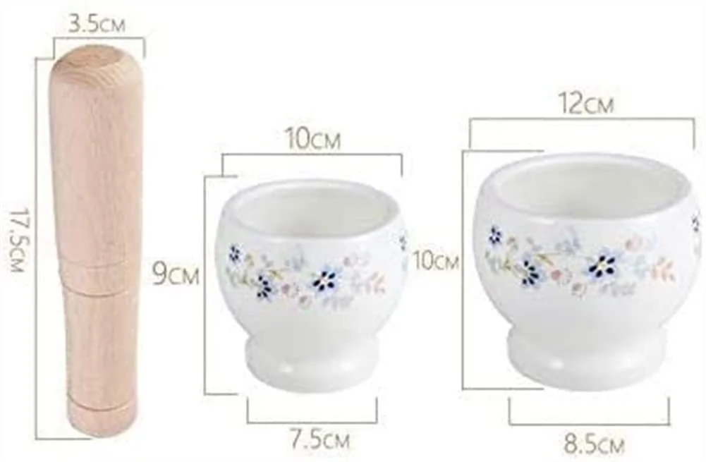 Ступка з товкачем Бiлий, фото №6