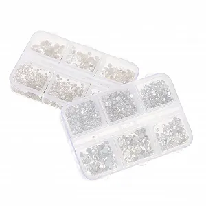 Украшения для ногтей (2 коробки) Healeved Плоские стразы PP - Фото 1