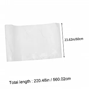 Наклейка-плівка на стіну Мармурова водостійка Біла з візерунком тріщин synthetic.ua - Фото 1