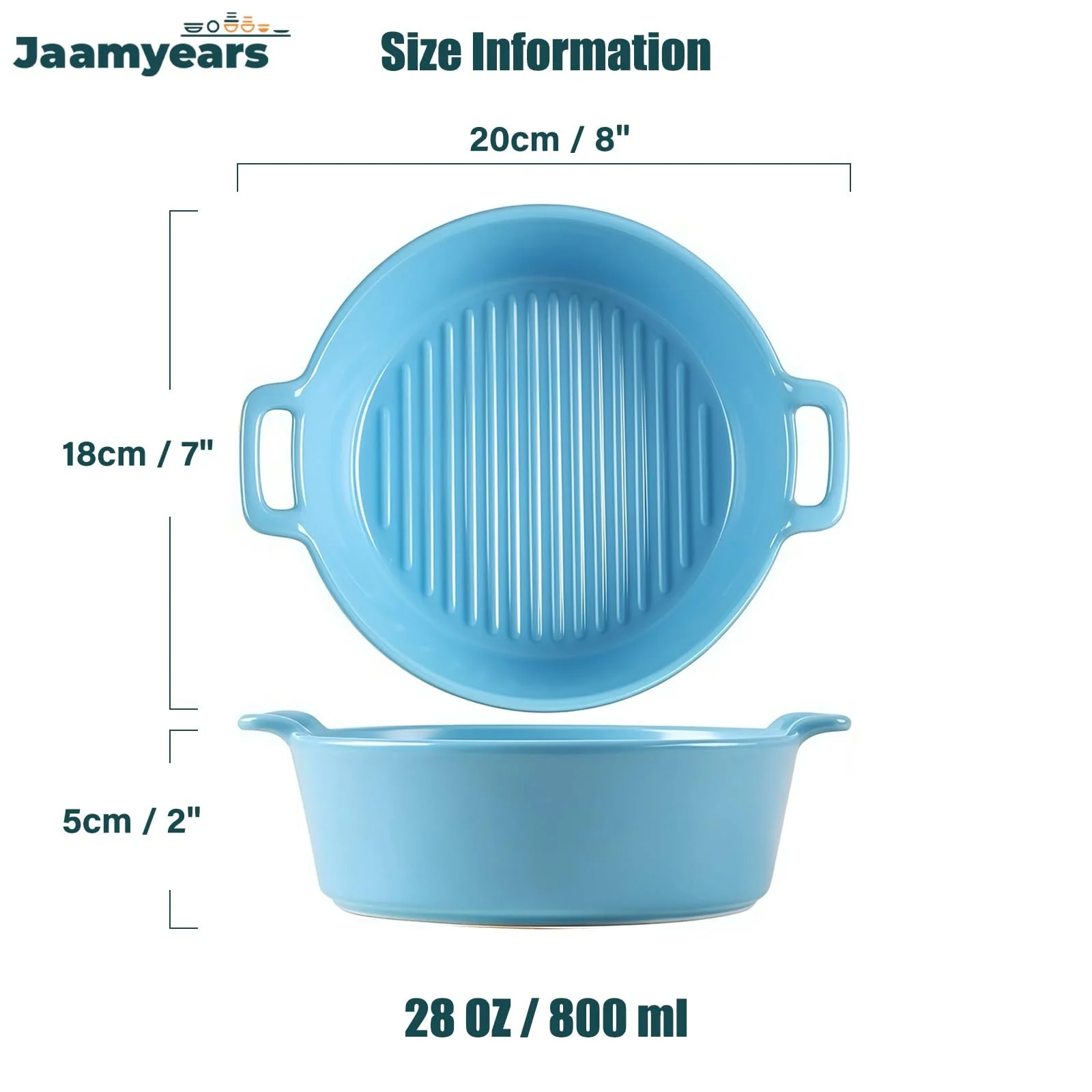 Форма для запікання Керамічна Кругла Термостійка, фото №2