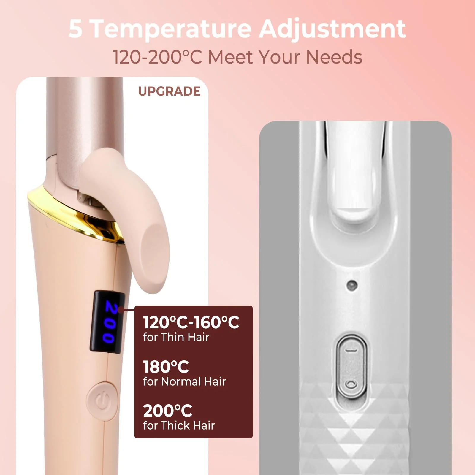 Плойка дорожная Mini 25 мм 120-200°C 110-240 В с сумкой для хранения, фото №3 Плойка дорожная Mini 25 мм 120-200°C 110-240 В с сумкой для хранения, фото №3