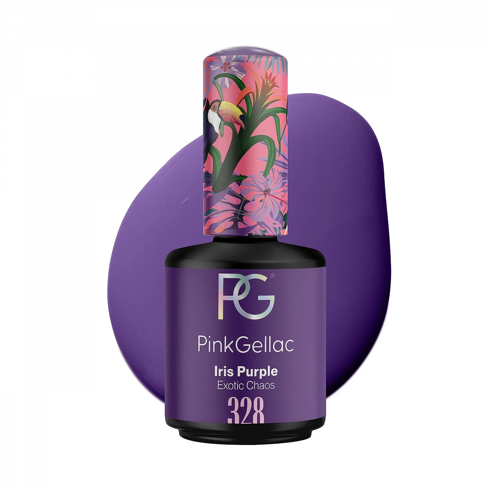 Гель-лак Pink Gellac 328 Iris Purple, 15 мл, фиолетовый, фото №1 Гель-лак Pink Gellac 328 Iris Purple, 15 мл, фиолетовый, фото №1