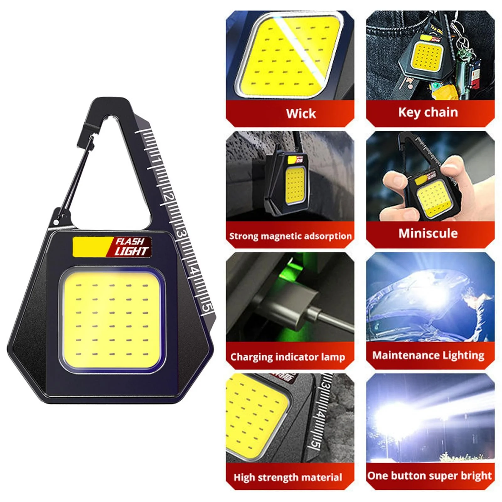 Ручний ліхтарик для надзвичайних ситуацій Camping LED Pocket Lamp Work Bright для кемпінгу, риболовлі, прогулянок, багатофункціональний ручний для надзвичайних ситуацій, фото №8