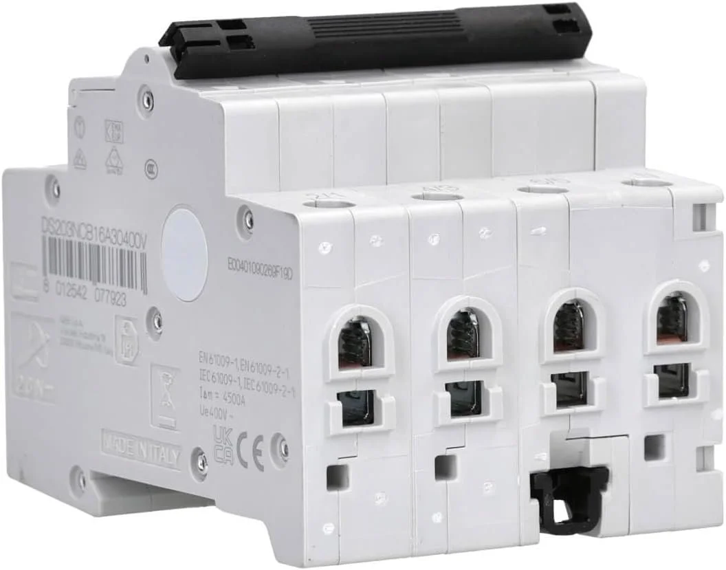 Автоматичний вимикач ABB DS203NC INT DIF MAG / B16 / 6 kA / 3P+N / Type-A / 30 мА / Білий, фото №6 Автоматичний вимикач ABB DS203NC INT DIF MAG / B16 / 6 kA / 3P+N / Type-A / 30 мА / Білий, фото №6