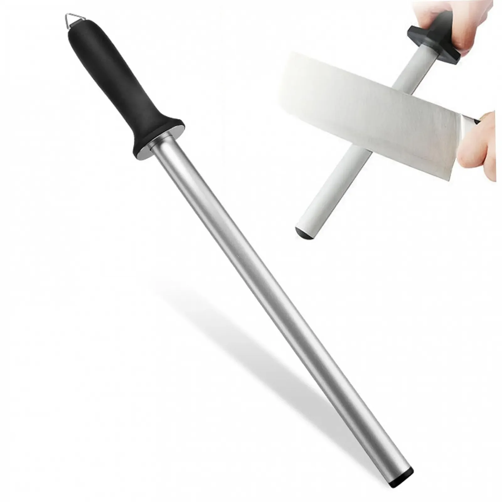 Мусат алмазний 12 дюймів професійний з руків'ям з ПП портативний, фото №1