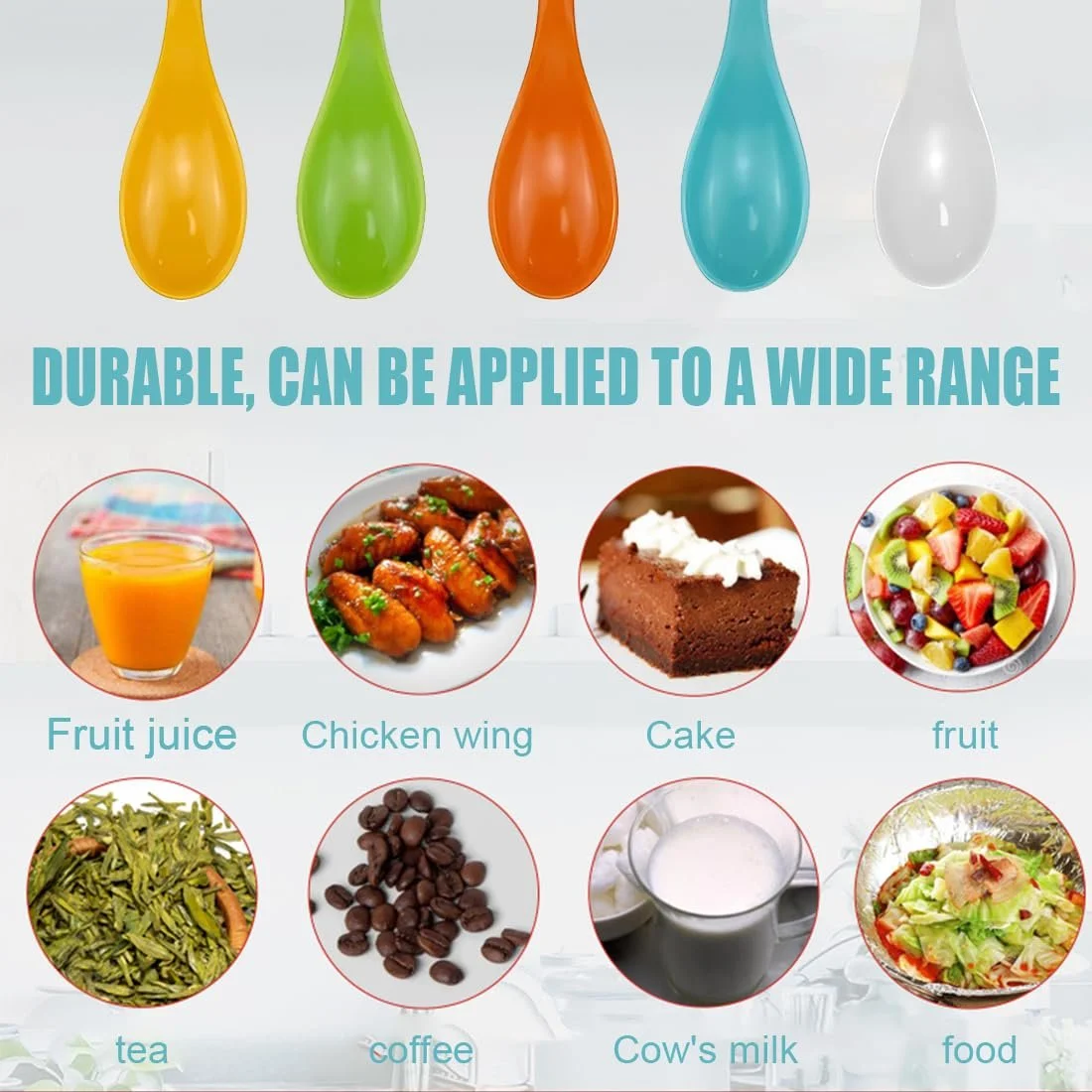 Набір з 6 ложок для яєць, Пластик, фото №4