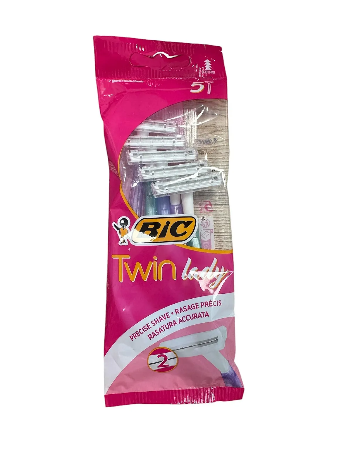Бритва BIC Twin Lady Sensitive 5 шт, фото №1