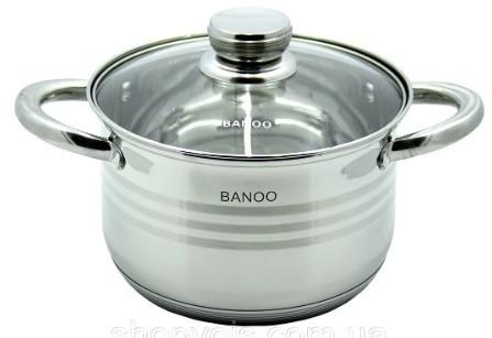 Набор посуды кастрюль из нержавеющей стали 12 предметов Banoo BN-5001, фото №2 Набор посуды кастрюль из нержавеющей стали 12 предметов Banoo BN-5001, фото №2