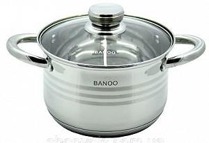 Набор посуды кастрюль из нержавеющей стали 12 предметов Banoo BN-5001 synthetic.ua - Фото 1