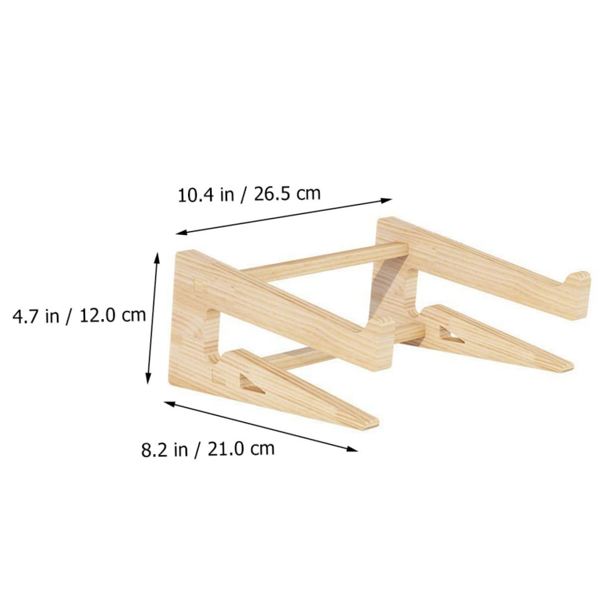 Підставка для ноутбука дерев'яна BESPORTBLE Регульована по висоті Ергономічна, фото №4