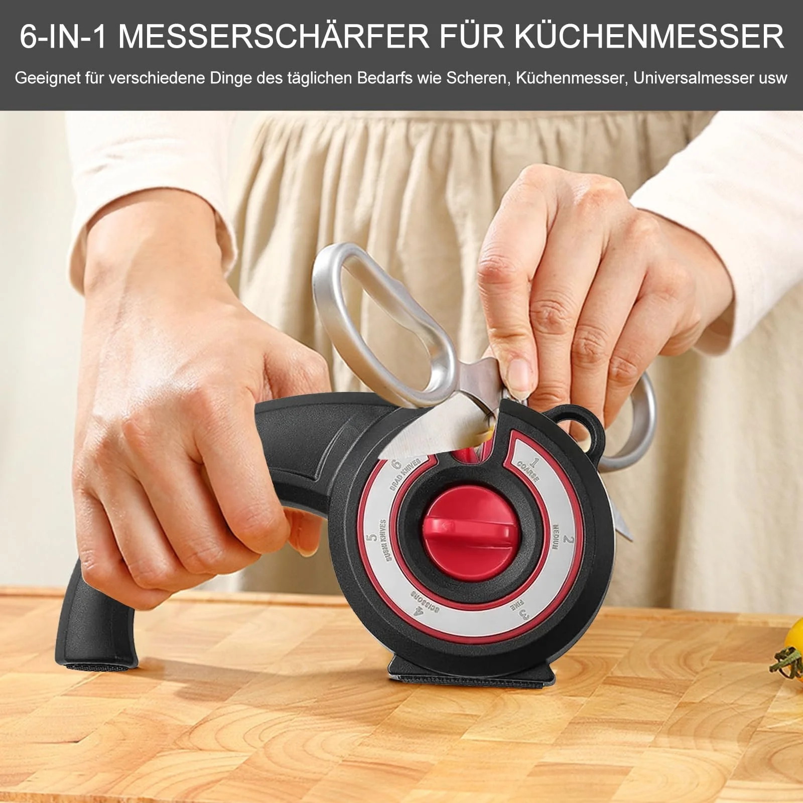 Точилка для ножів ручна Professional 6 в 1 ергономічний дизайн, фото №4 Точилка для ножів ручна Professional 6 в 1 ергономічний дизайн, фото №4