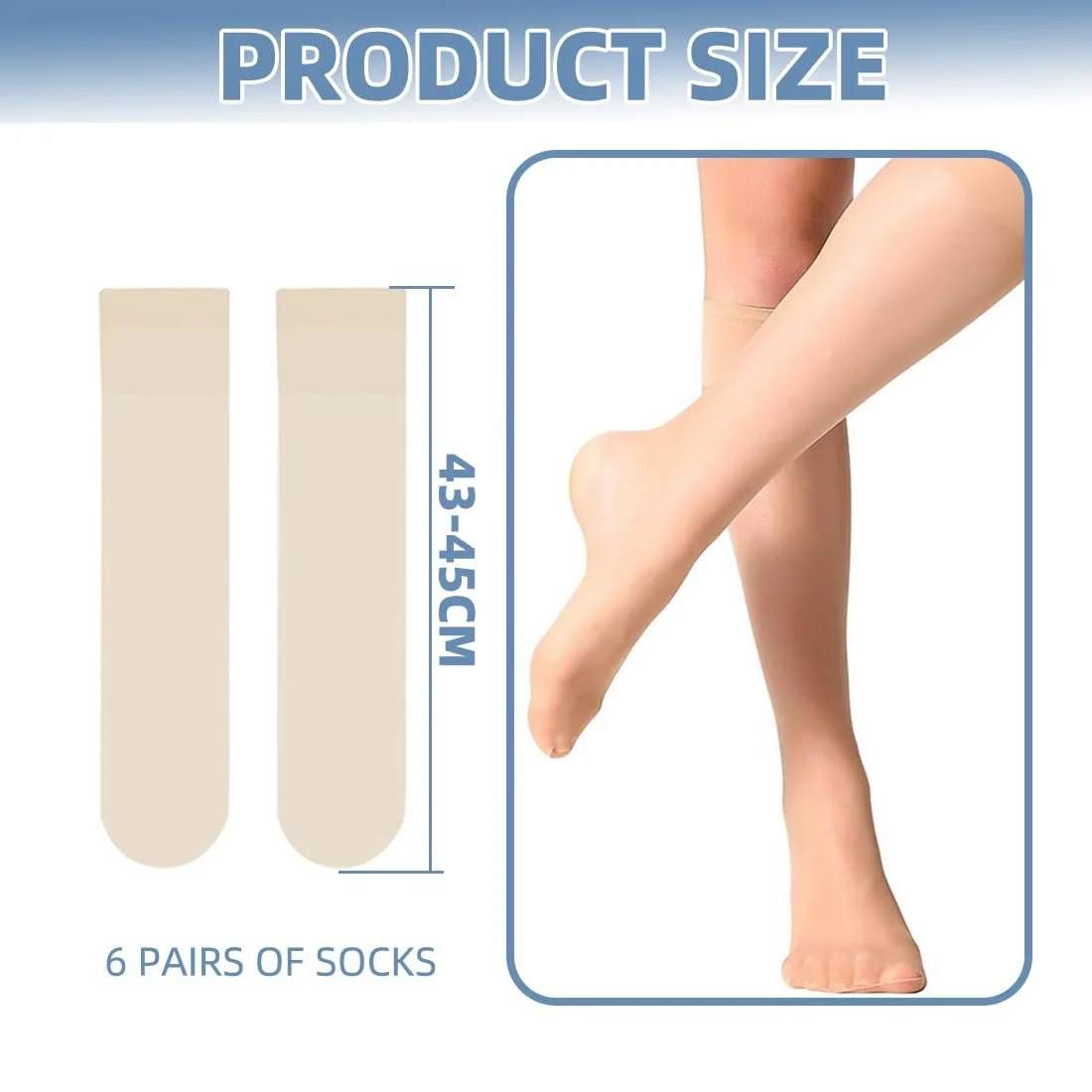 Шкарпетки CATOR, 6 пар, нейлонові, жіночі, 15 ден, прозорі, фото №2 Шкарпетки CATOR, 6 пар, нейлонові, жіночі, 15 ден, прозорі, фото №2