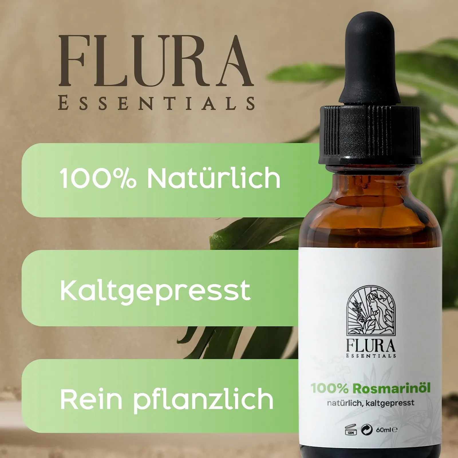 Олія для волосся Чистий Розмарин для росту волосся 60 мл, фото №4